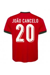 Portugali Joao Cancelo #20 Jalkapallovaatteet Kotipaita EM-Kisat 2024 Lyhythihainen